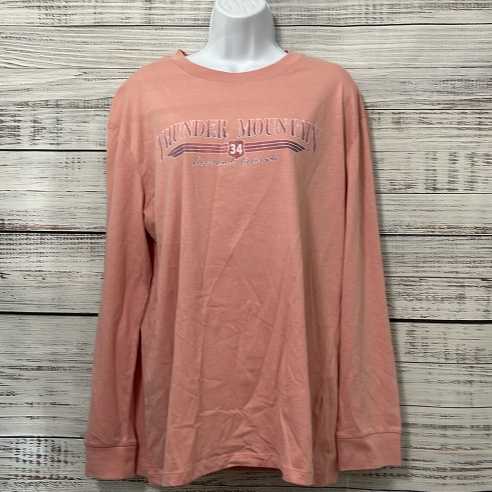 🔥 SALE Thunder Mountain Loveland CO Long Sleeve Tee | Size Large